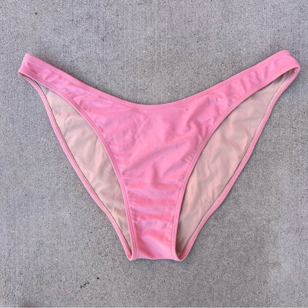 💕 Los Angeles Apparel Pink Bikini Set - Size Large - Picture 6 of 8